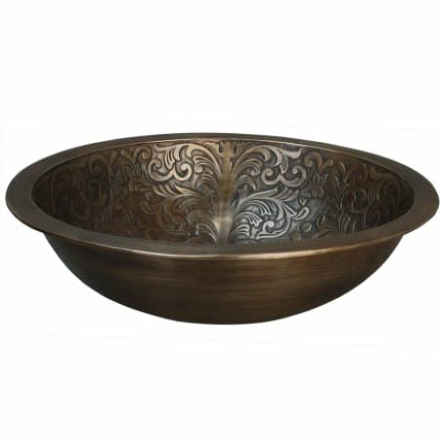 Linkasink 18-1/2 Cast Bronze Oval Bathroom Sink Multiple Mount Options Online