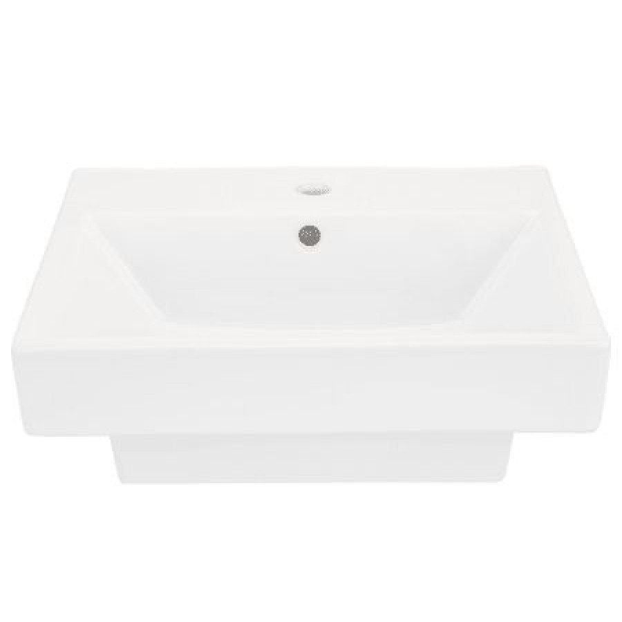 Signature Hardware Forsskal 21 Vitreous China Wall Mounted Bathroom Sink With Single Faucet Hole And Overflow Online