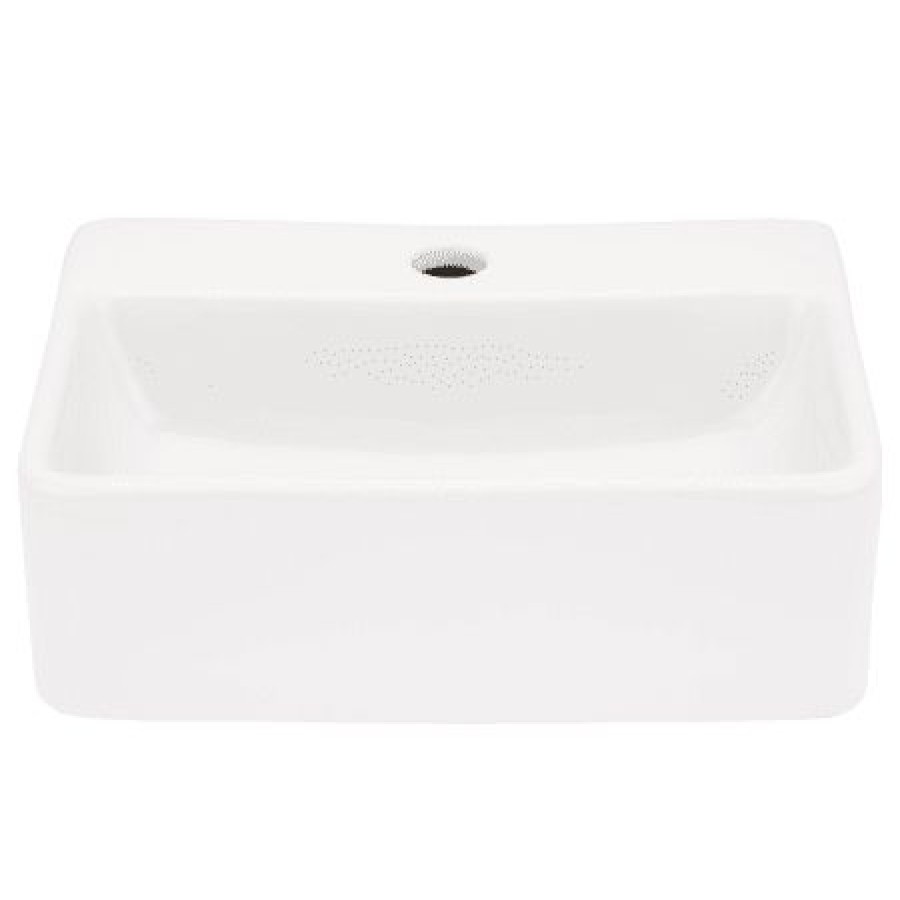 Signature Hardware Paulmier 16 Vitreous China Wall Mounted Bathroom Sink With 1 Faucet Hole Online