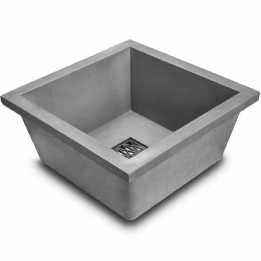 Linkasink 16 Square Concrete Drop In Bathroom Sink Clearance