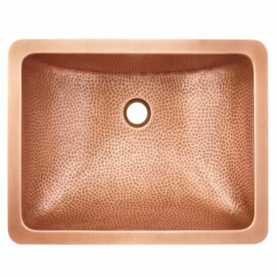 Signature Hardware 20 Hammered Copper Undermount Bathroom Sink Online