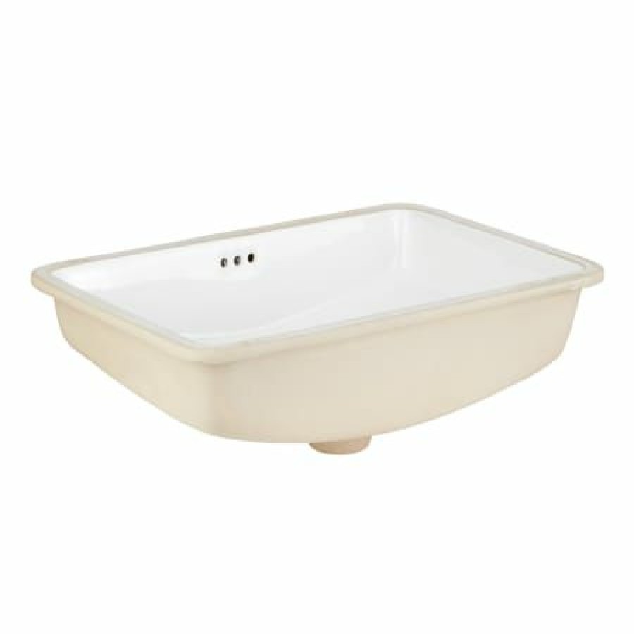 Signature Hardware Myers 23 Vitreous China Undermount Bathroom Sink Clearance