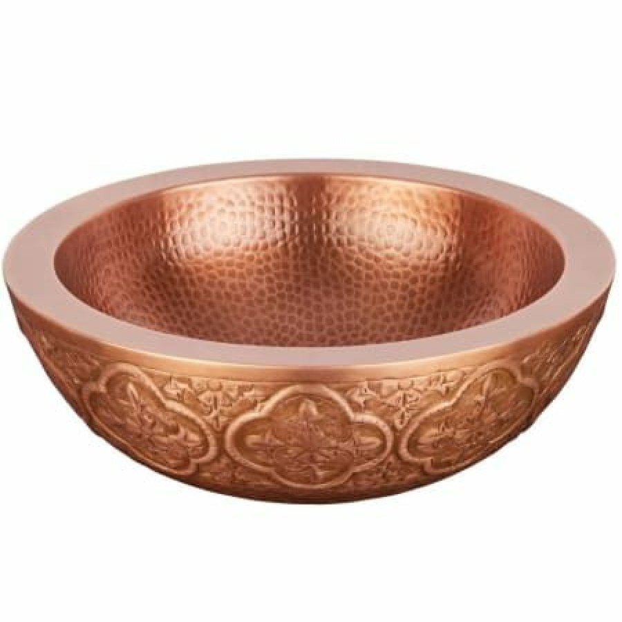 Signature Hardware Bellis 18 Double Wall Copper Vessel Sink New