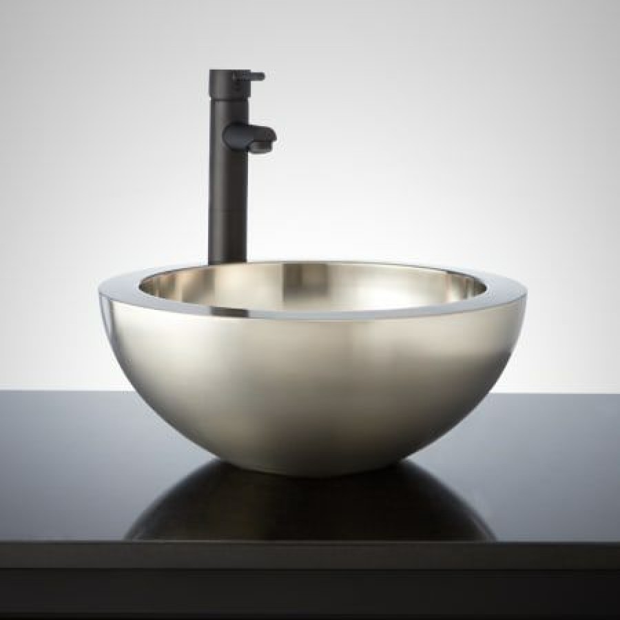 Signature Hardware Tamarisk 16 Double Wall Stainless Steel Vessel Sink Best