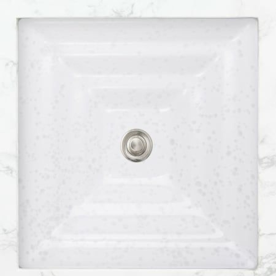 Linkasink 16-1/2 Circular Glass Undermount Bathroom Sink Clearance