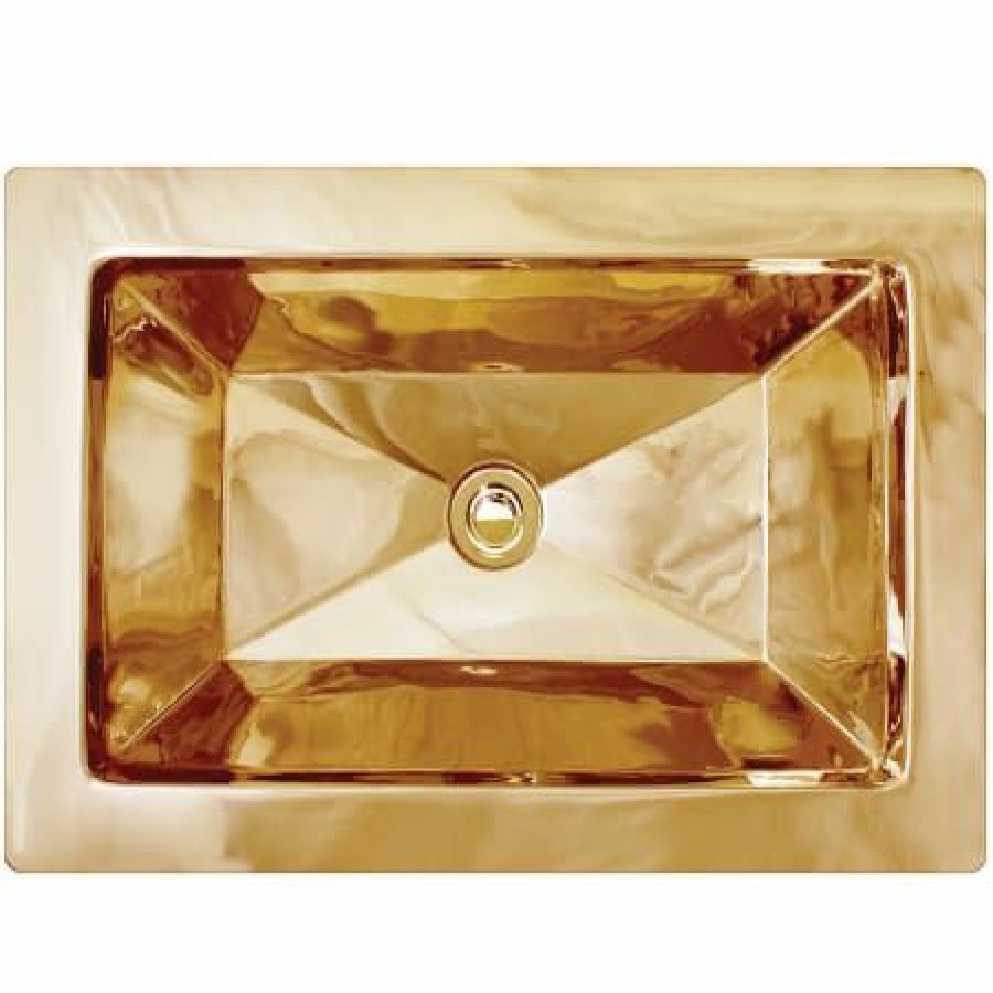 Linkasink Vintage Jeweler 21 Rectangular Drop In Or Undermount Bathroom Sink New