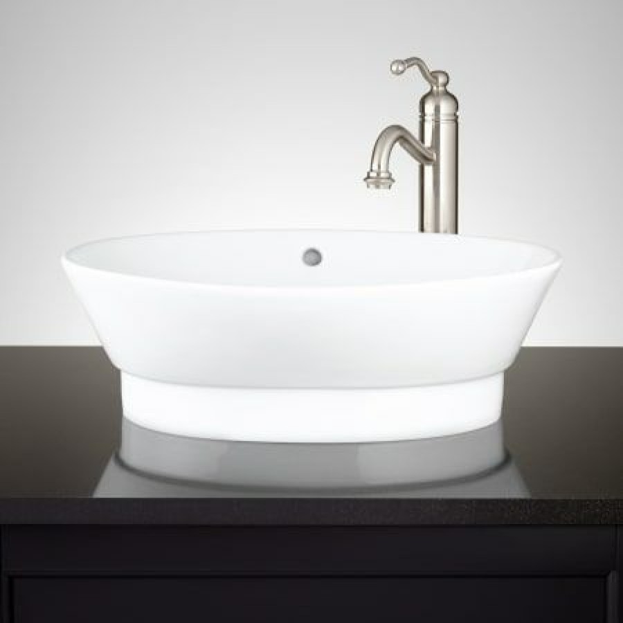 Signature Hardware Riona 20 Vitreous China Vessel Bathroom Sink Best