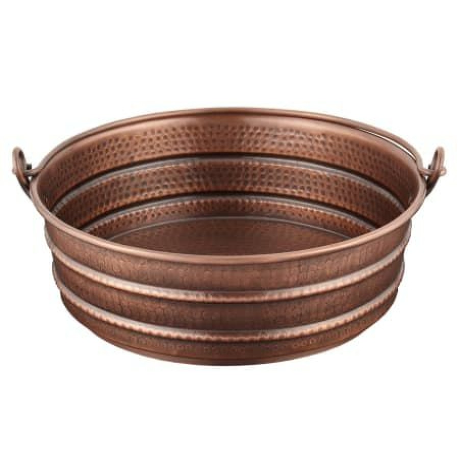 Signature Hardware 17 Copper Vessel Bathroom Sink Hot