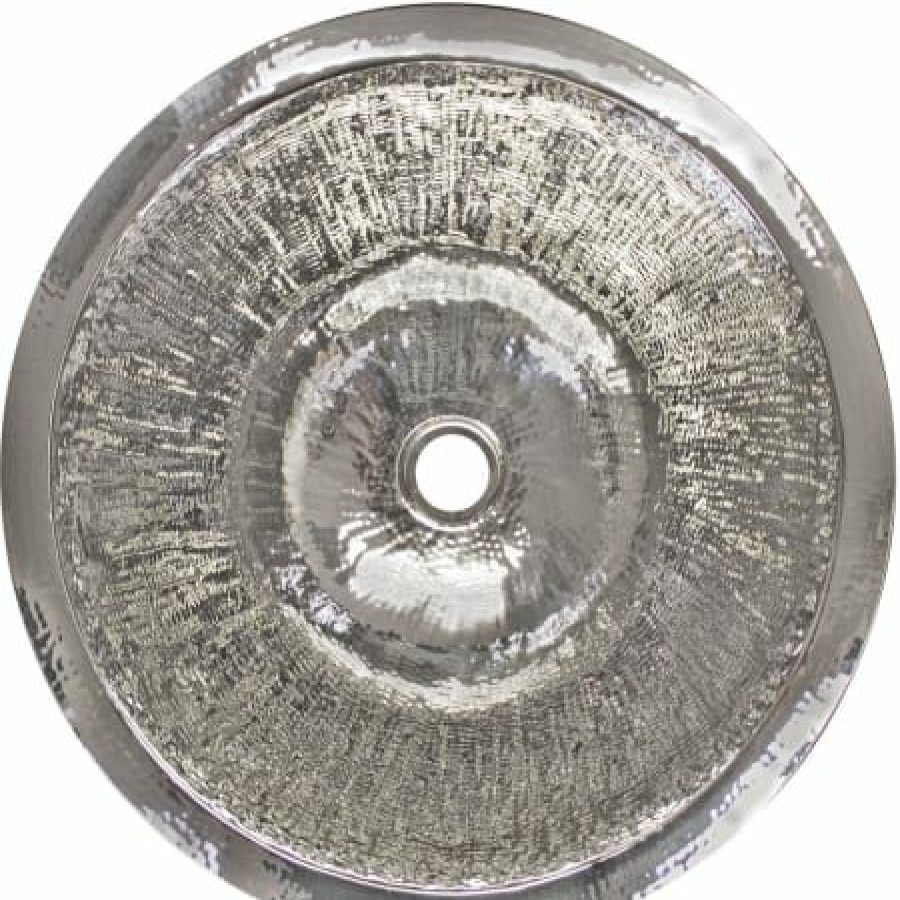 Linkasink Hammered Metals 16 Circular Drop In Or Undermount Bathroom Sink Hot