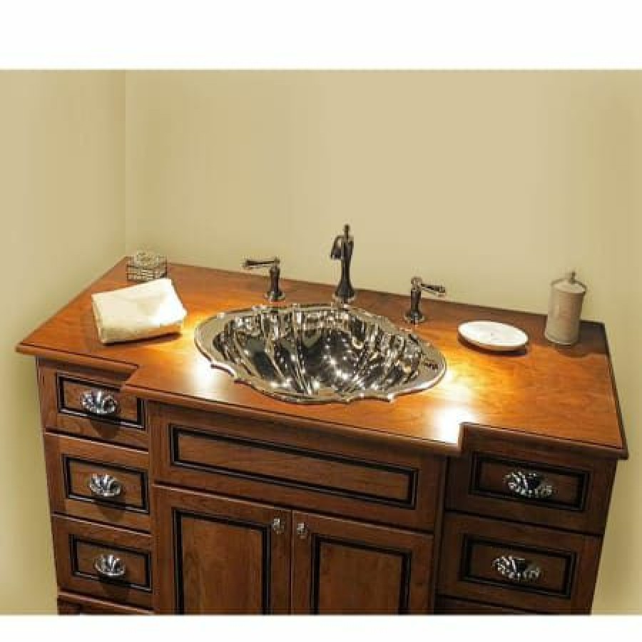 Linkasink Vintage Jeweler 22-1/2 Oval Drop In Bathroom Sink Hot