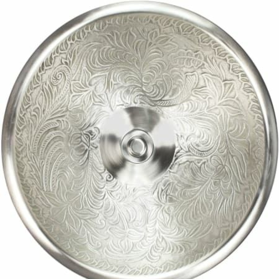 Linkasink Cast Bronze 17 Circular Yellow Bronze Drop In Or Vessel Bathroom Sink Clearance