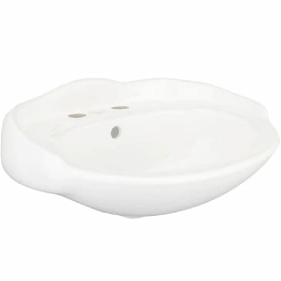 Signature Hardware Victorian 19 Vitreous China Wall Mounted Bathroom Sink With 3 Faucet Holes At 4 Centers Best