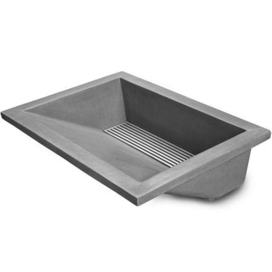 Linkasink 21 Rectangular Concrete Undermount Bathroom Sink Clearance