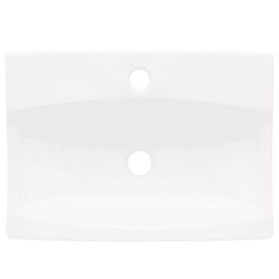 Signature Hardware Crandell 20 Vitreous China Vessel Bathroom Sink With 1 Faucet Hole Hot