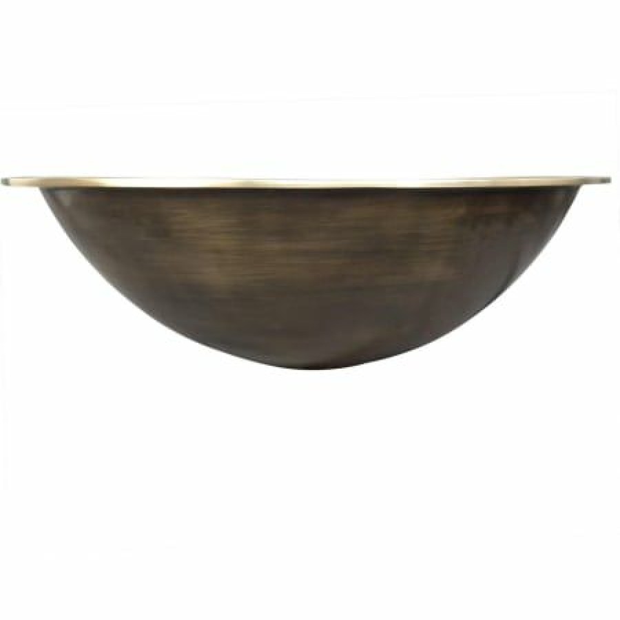 Linkasink Cast Bronze 18-1/2 Oval Yellow Bronze Vessel Bathroom Sink Online