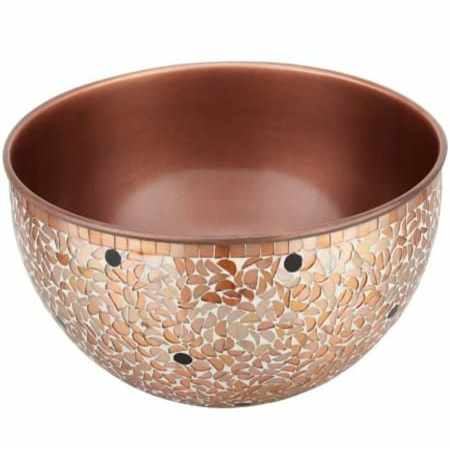 Signature Hardware Valencia 14 Mosaic Copper Vessel Sink Best