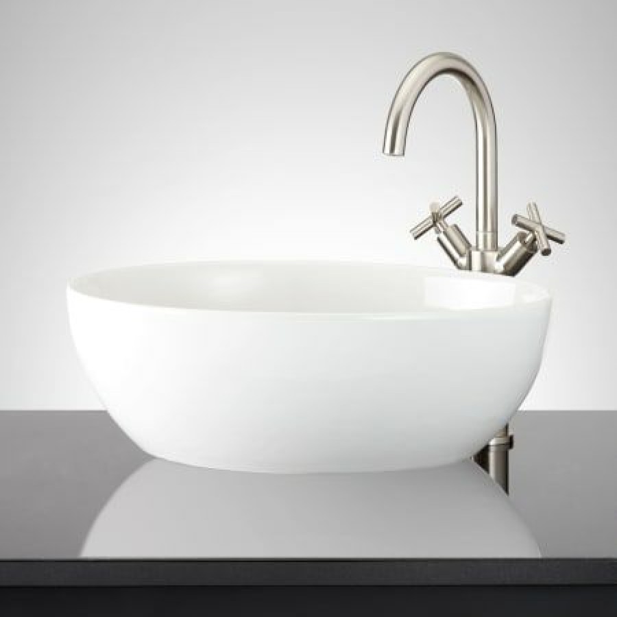 Signature Hardware Mattison 18 Fireclay Vessel Bathroom Sink Wholesale