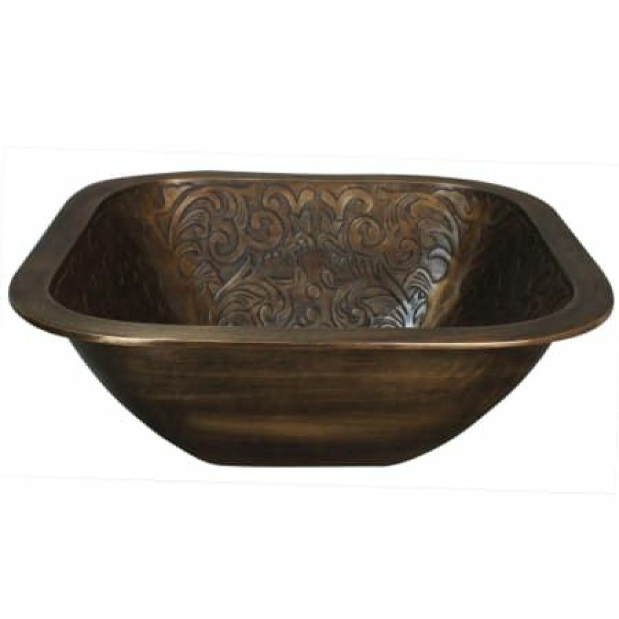 Linkasink Cast Bronze 16 Square Bronze Drop In Or Undermount Bathroom Sink Hot