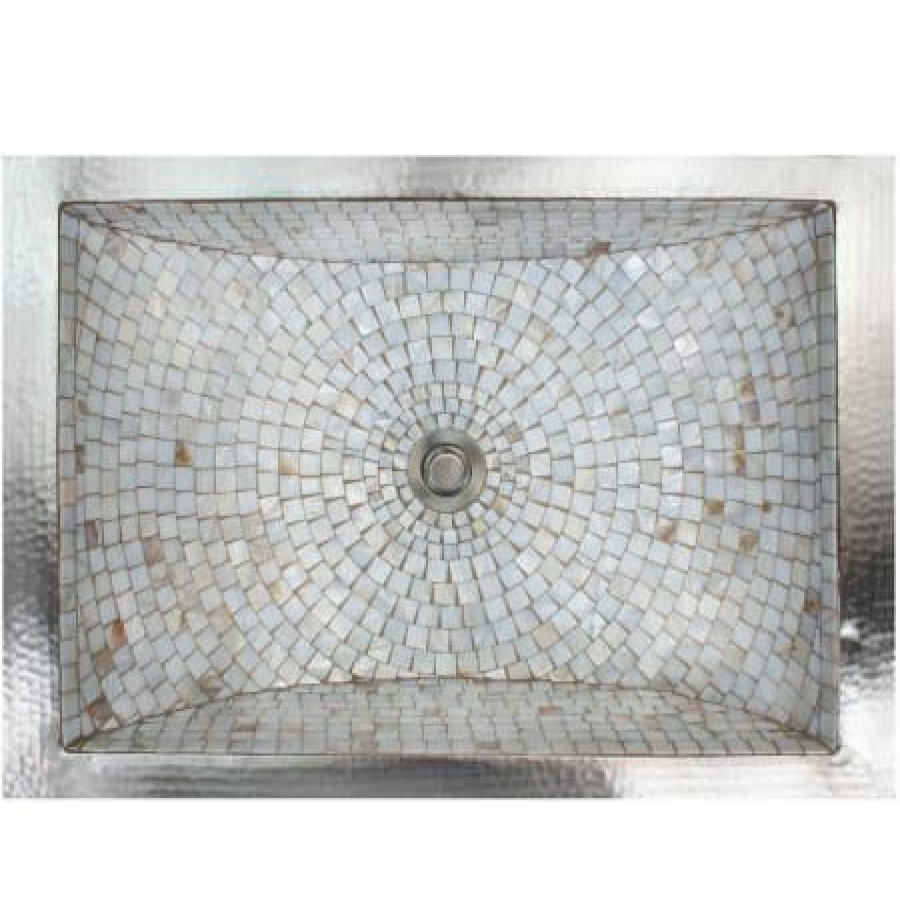 Linkasink 21 Rectangular Mosaic Tile Interior Drop In Or Undermount Bathroom Sink Hot