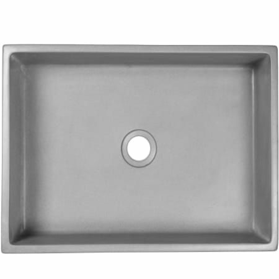 Linkasink 18-5/8 Rectangular Concrete Vessel Bathroom Sink Best