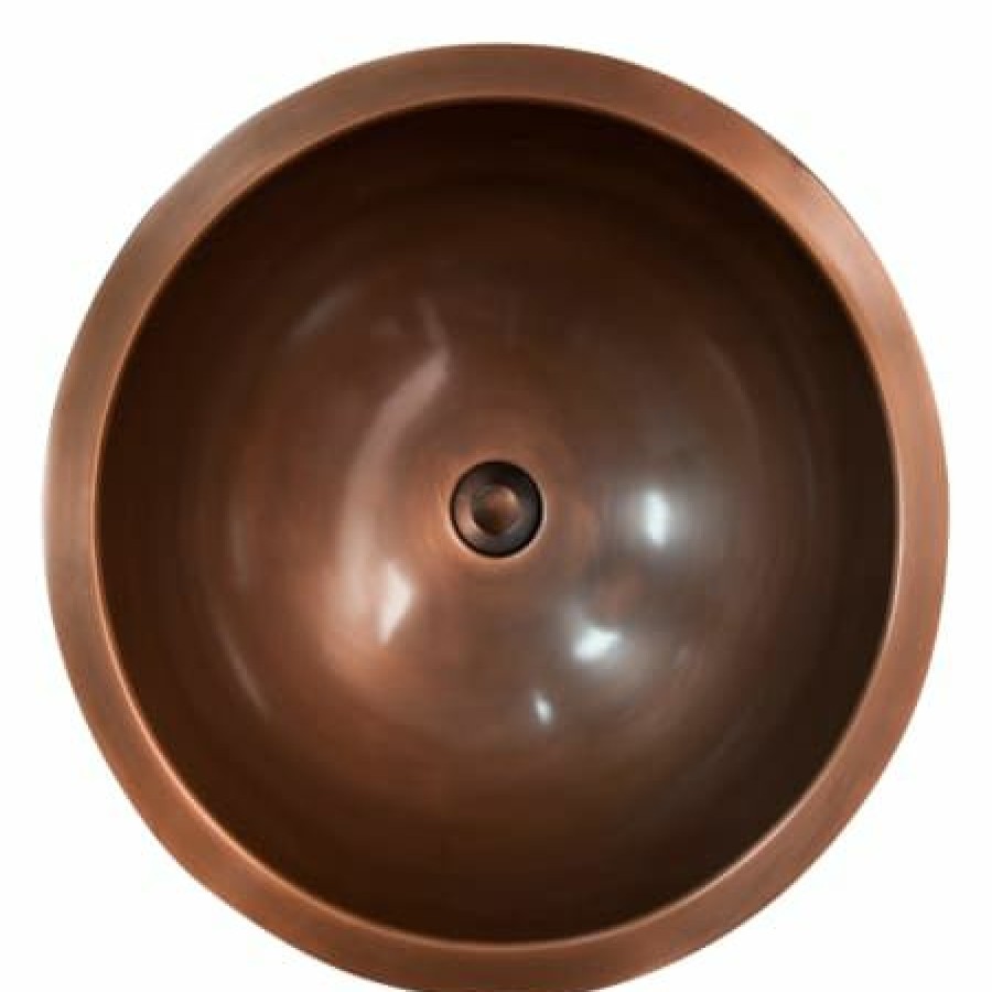 Signature Hardware Baina 18 Copper Drop In Or Undermount Bathroom Sink Wholesale