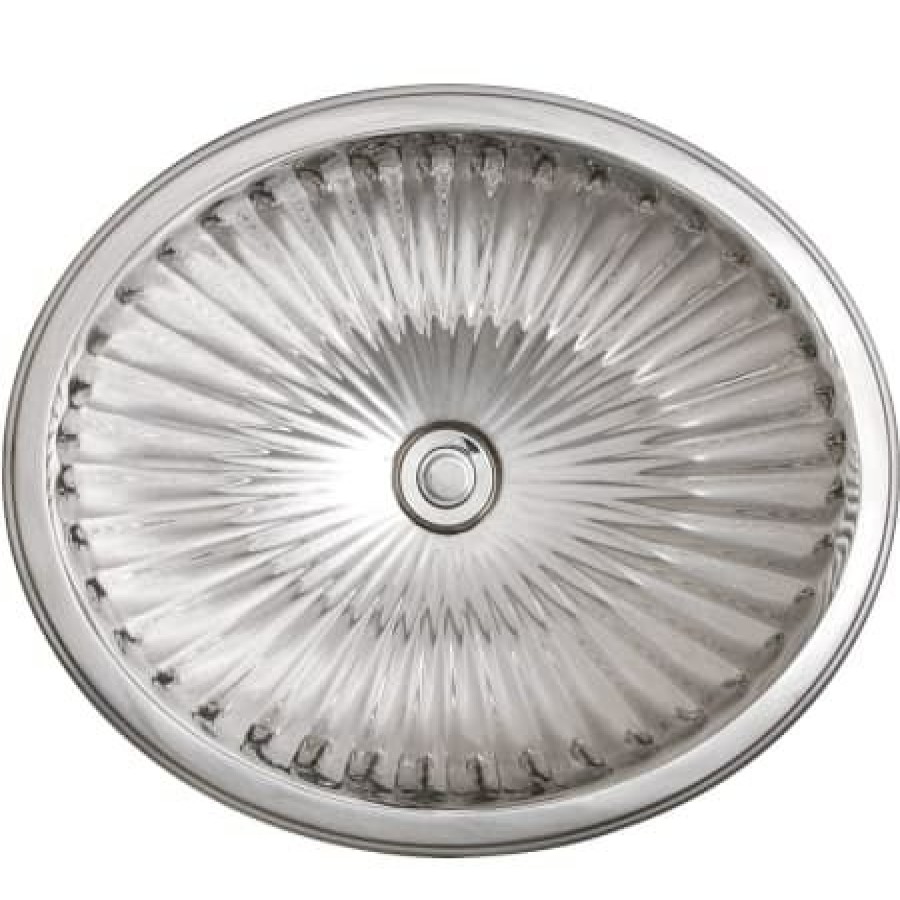 Linkasink Cast Bronze 18-1/2 Circular Yellow Bronze Drop In Or Undermount Bathroom Sink Hot