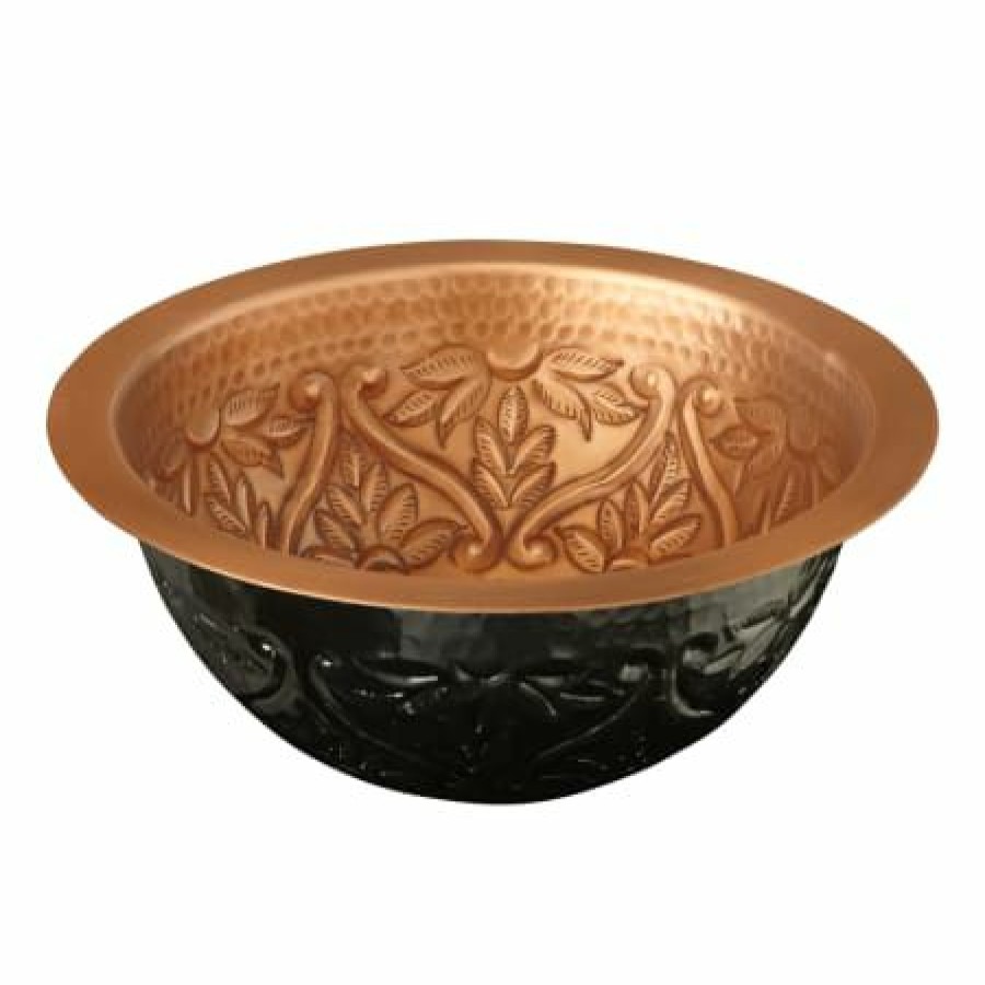 Signature Hardware Alexandria 16 Copper Drop In Or Undermount Bathroom Sink Online