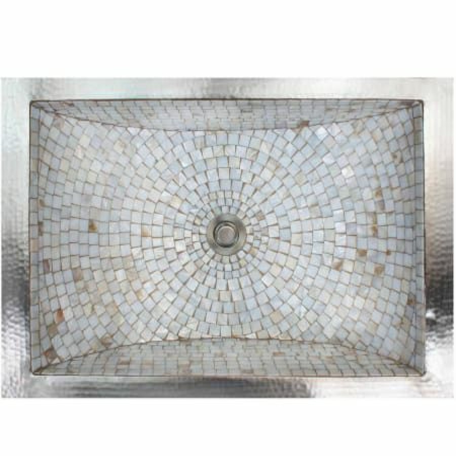 Linkasink 21 Rectangular Mosaic Tile Interior Drop In Or Undermount Bathroom Sink Wholesale