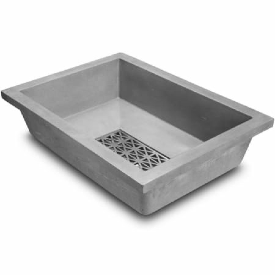 Linkasink 20-1/4 Rectangular Concrete Drop In Bathroom Sink Wholesale