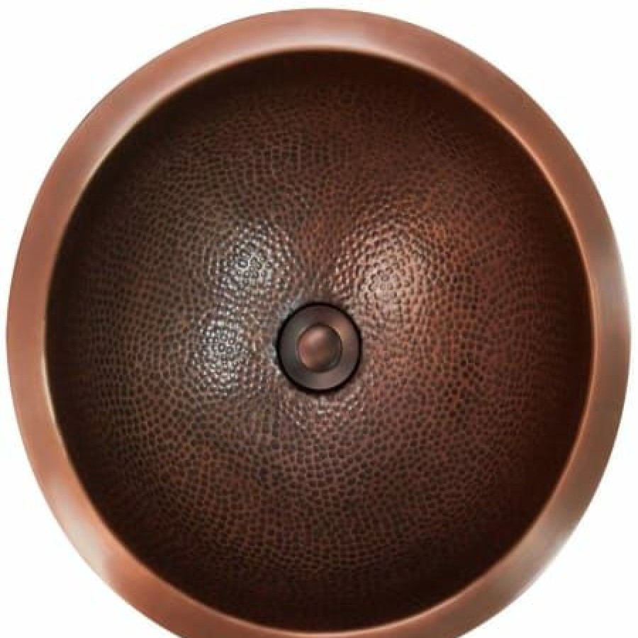 Signature Hardware Baina 14 Copper Drop In Or Undermount Bathroom Sink Online