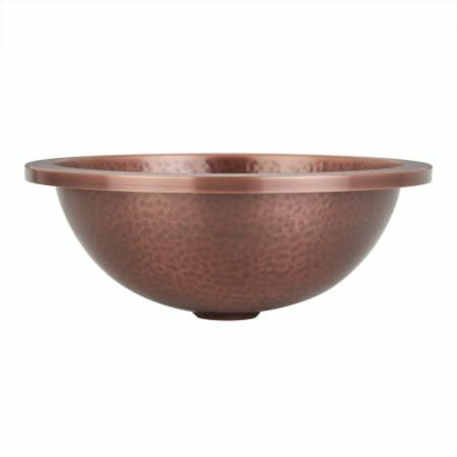 Signature Hardware Rozel 14 Copper Drop-In / Undermount Bathroom Sink Online