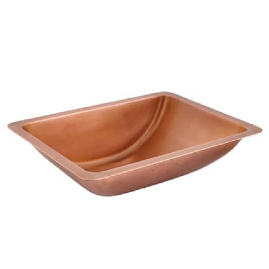 Signature Hardware 20 Copper Undermount Bathroom Sink New