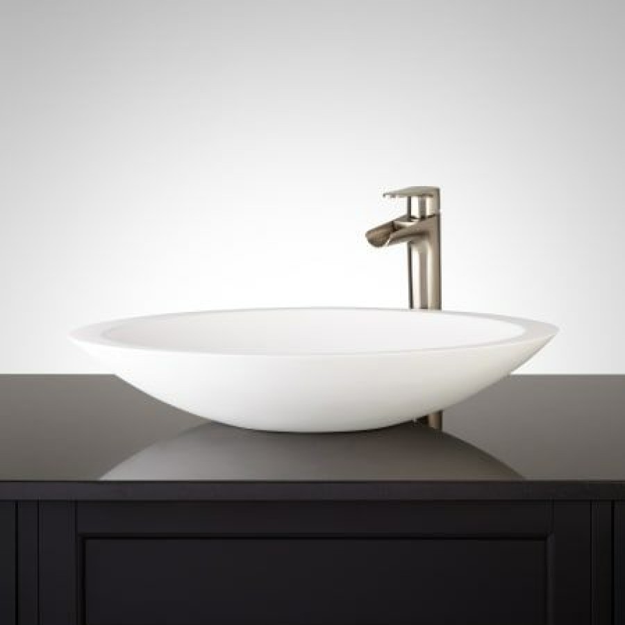 Signature Hardware Abriana 24 Oval Matte Resin Vessel Sink Wholesale